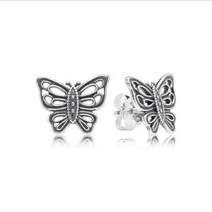 NEW Pandora Butterfly Earrings